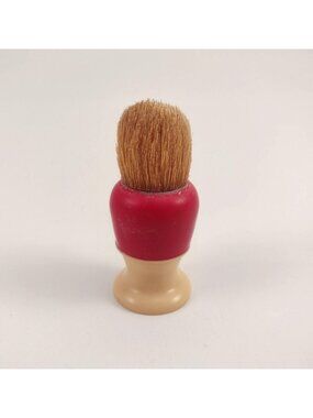 Vintage Mohawk 3-338 Shaving Brush With Red & Cream Handle Mens Beard Care
